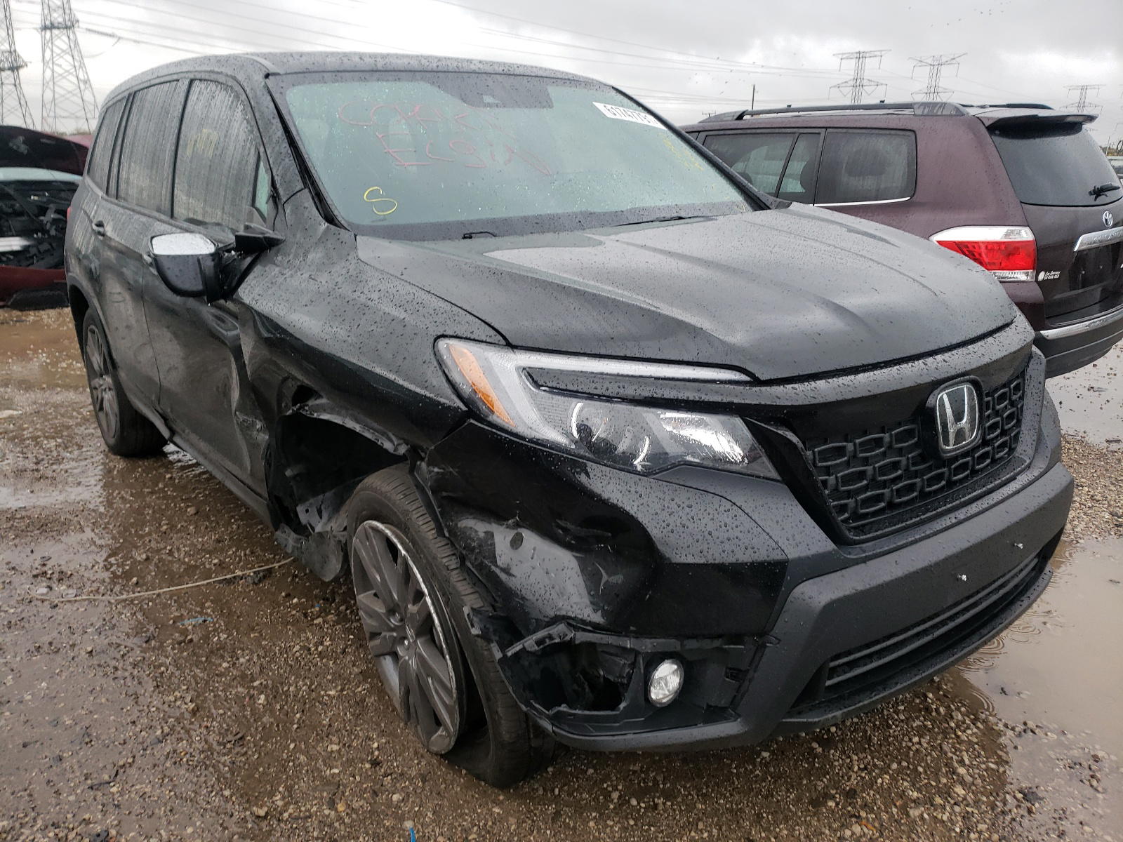 HONDA PASSPORT E 2020 with VIN 5FNYF8H50LB020898 - Photo from auction