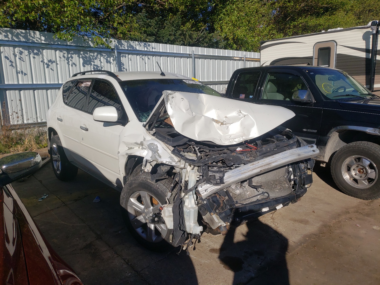 NISSAN MURANO SL 2007 with VIN JN8AZ08W07W610897 - Photo from auction