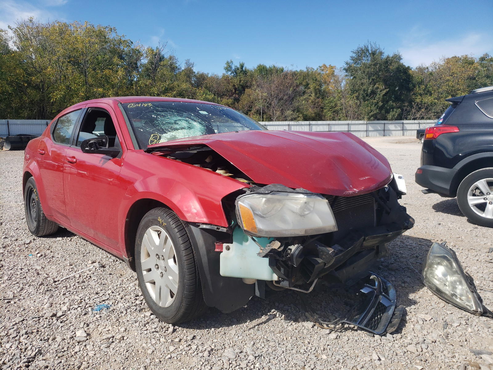 DODGE AVENGER SE 2013 with VIN 1C3CDZAB2DN654193 - Photo from auction