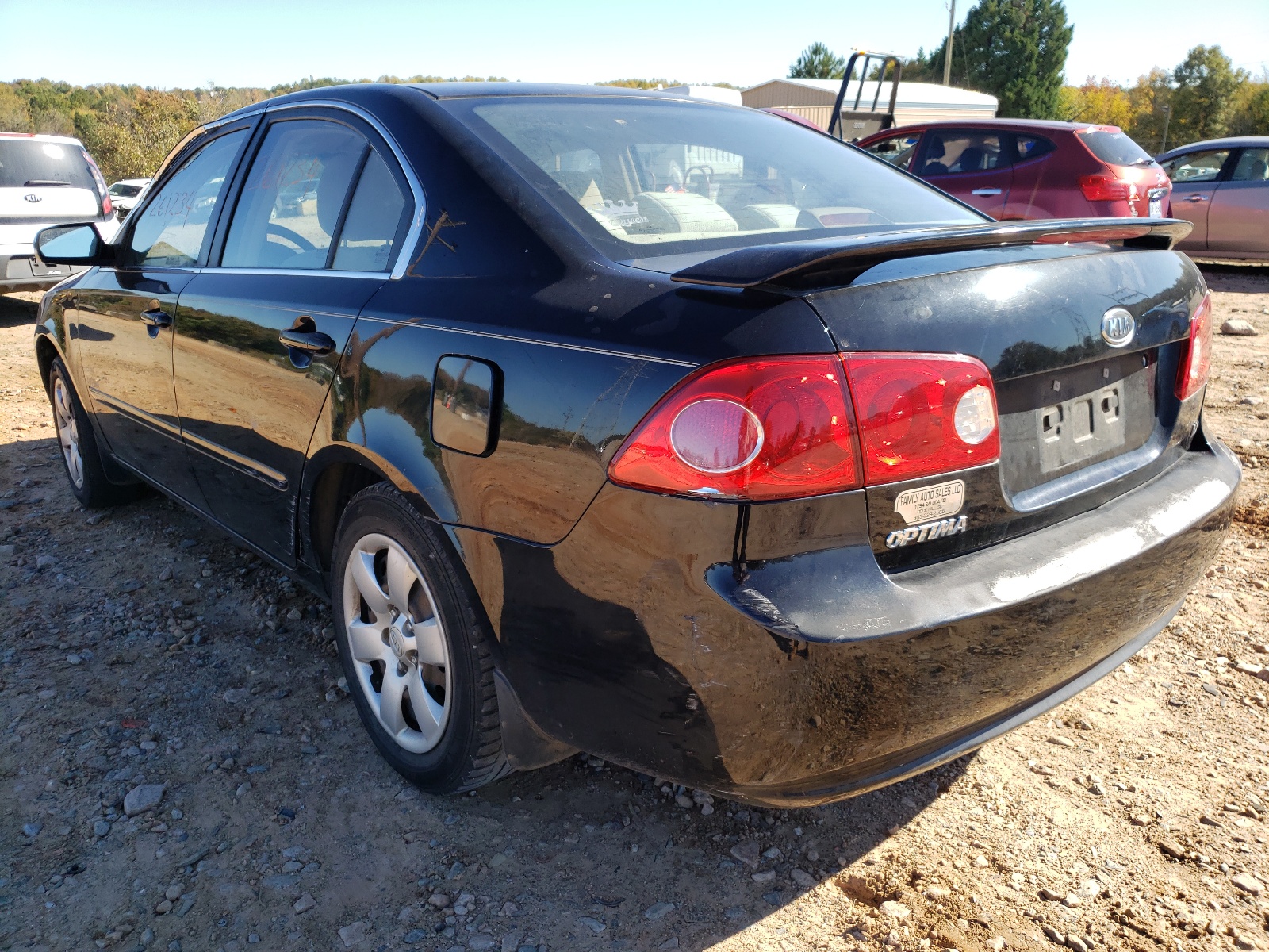 Photo 3 from auction – 2008 KIA OPTIMA LX with VIN KNAGE123X85220917