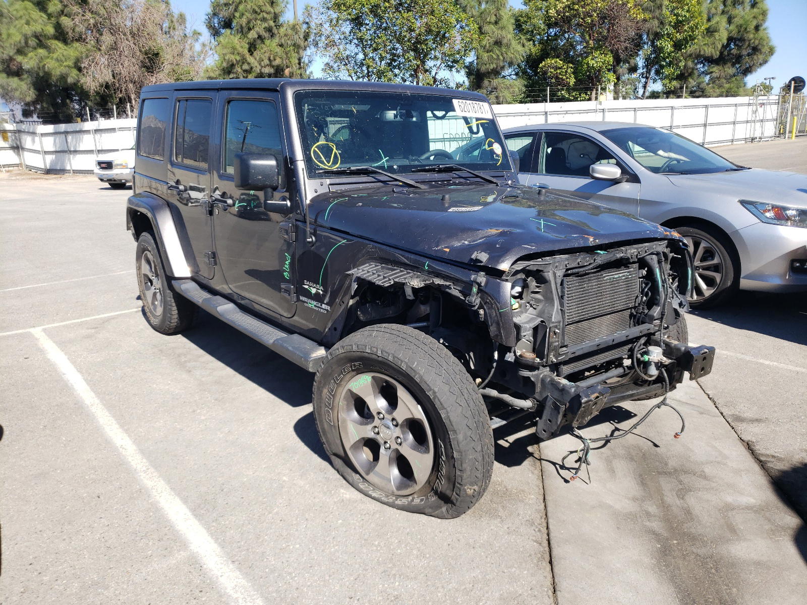 JEEP WRANGLER U 2017 with VIN 1C4BJWEG3HL751277 - Photo from auction