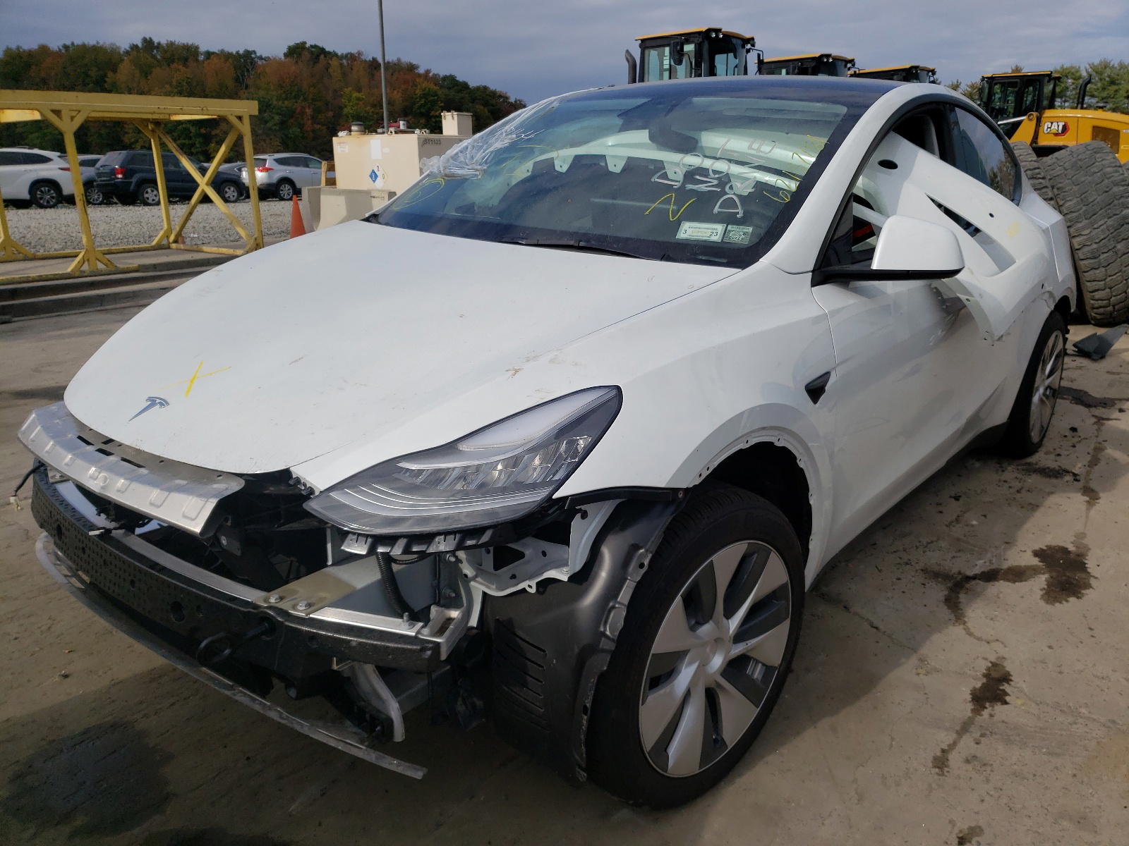 Photo 2 from auction – 2021 TESLA MODEL Y with VIN 5YJYGDEE4MF110020