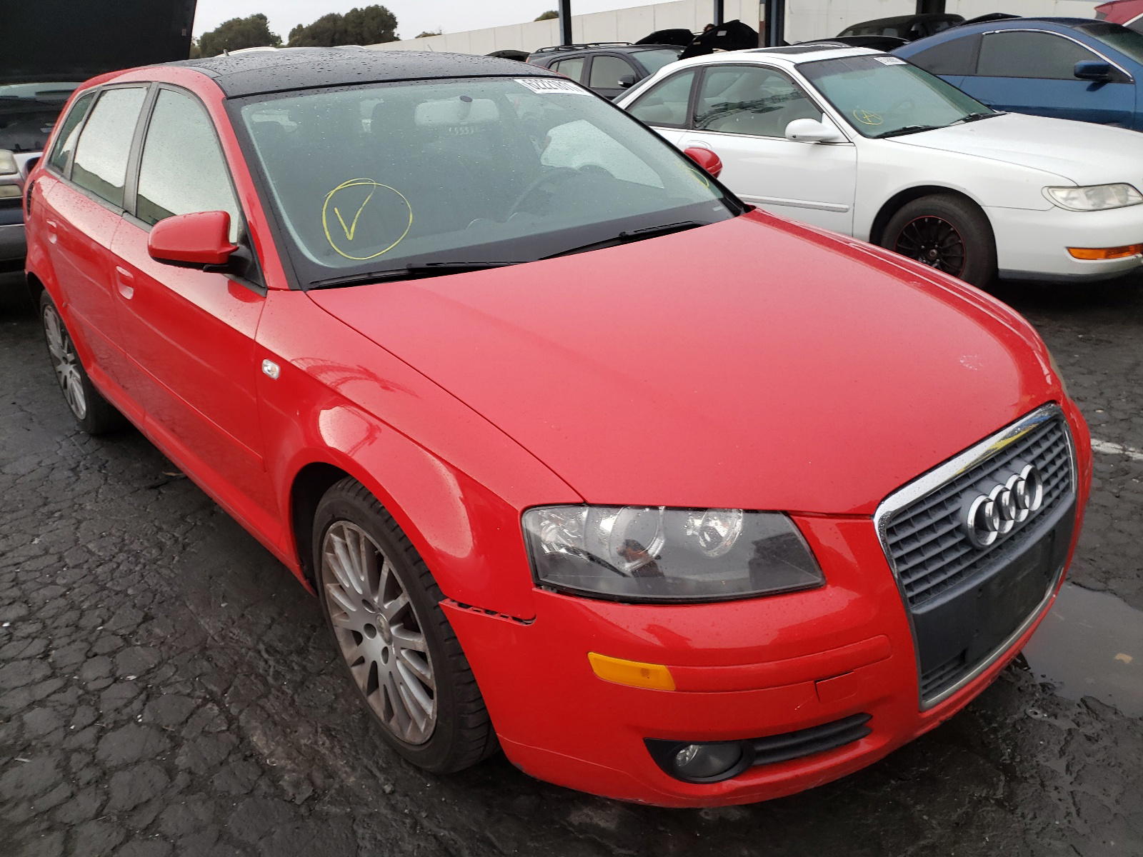 AUDI A3 2006 with VIN WAUMF78P76A019526 - Photo from auction