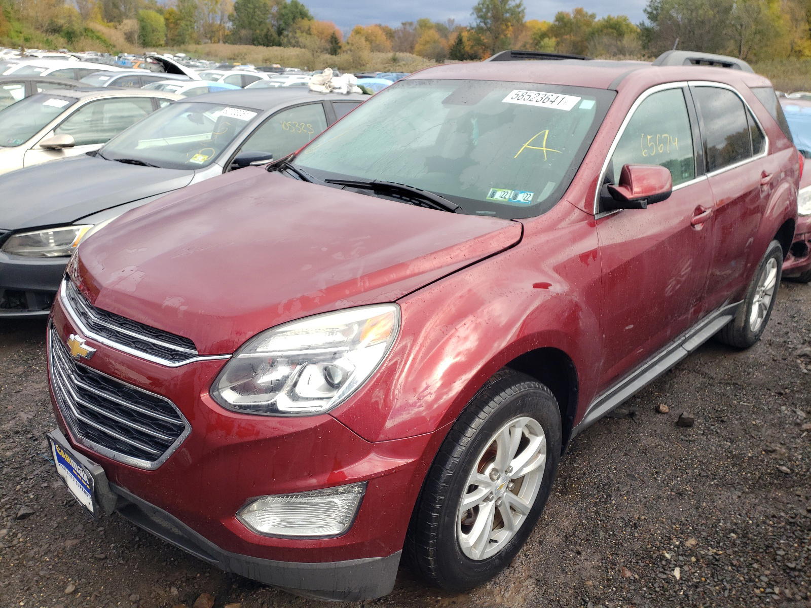 Photo 2 from auction – 2017 CHEVROLET EQUINOX LT with VIN 2GNFLFEK8H6234783