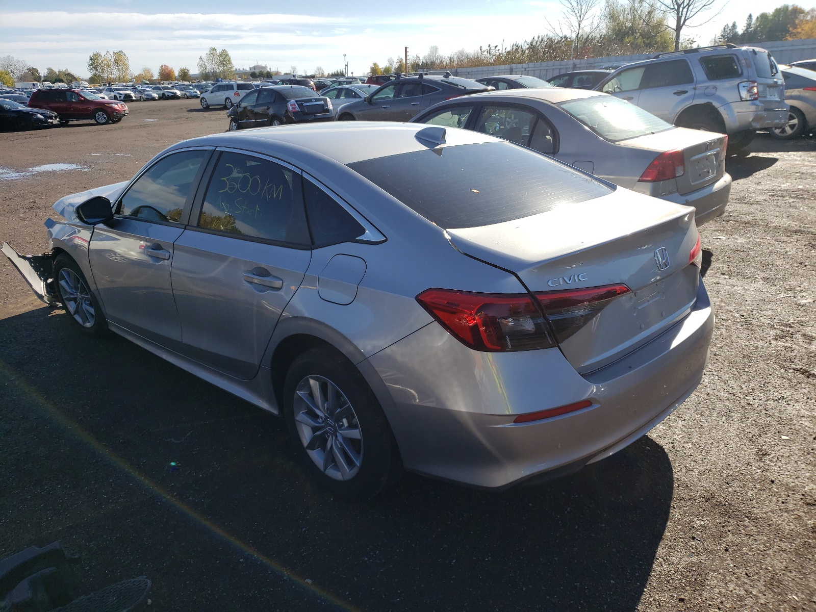 Photo 3 from auction – 2022 HONDA CIVIC EX with VIN 2HGFE2F37NH101663