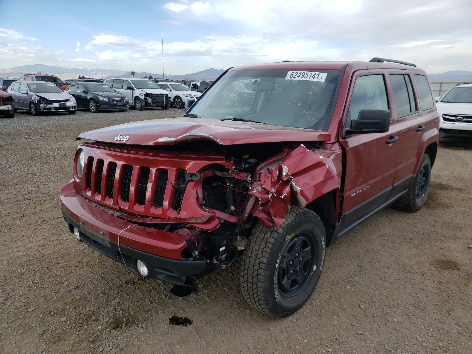 Photo 2 from auction – 2017 JEEP PATRIOT SP with VIN 1C4NJRBBXHD208543