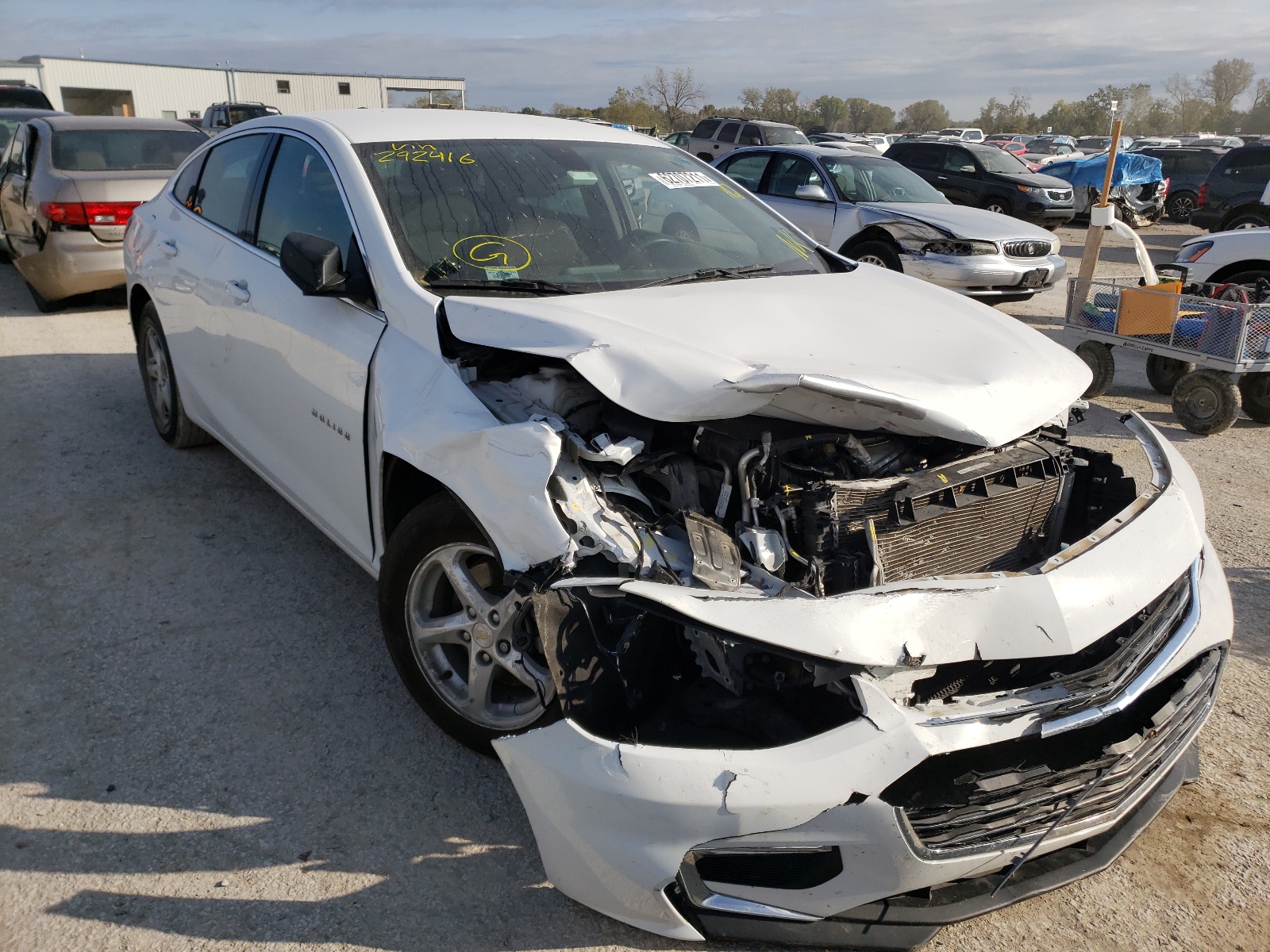 Photo 1 from auction – 2018 CHEVROLET MALIBU LS with VIN 1G1ZB5ST1JF292416