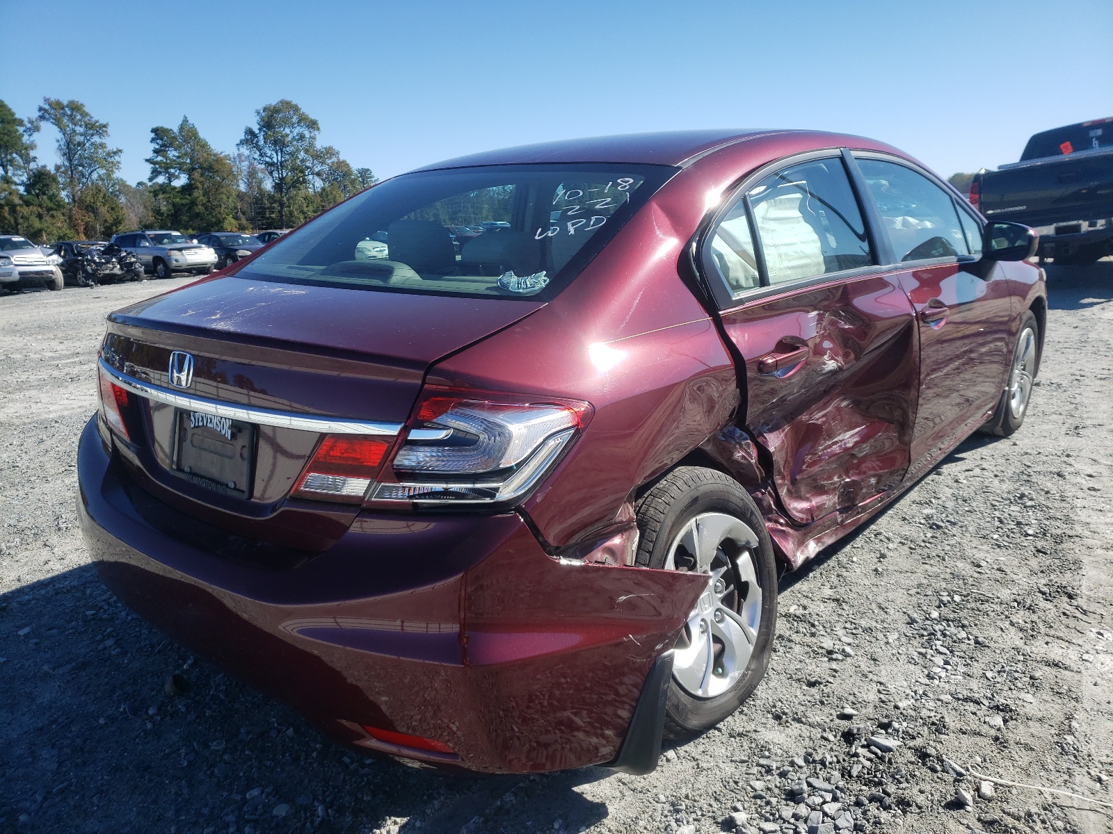 Photo 4 from auction – 2015 HONDA CIVIC LX with VIN 2HGFB2F57FH557125