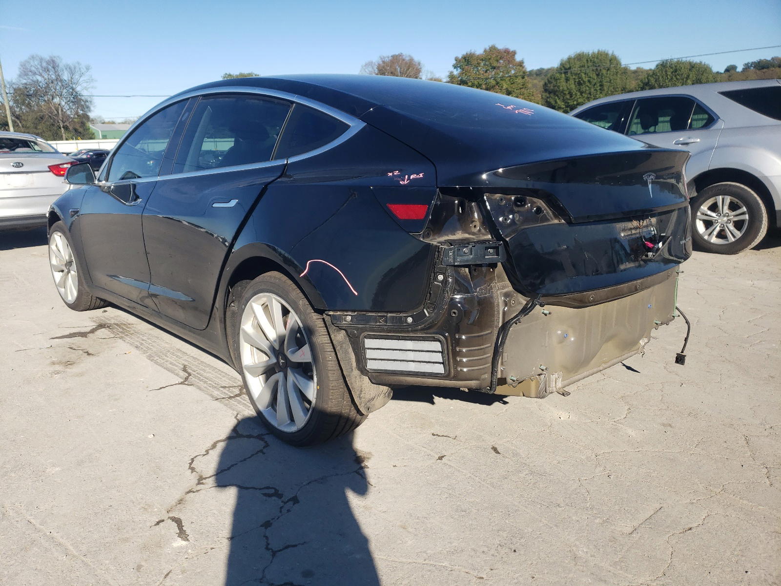 Photo 3 from auction – 2020 TESLA MODEL 3 with VIN 5YJ3E1EBXLF647817