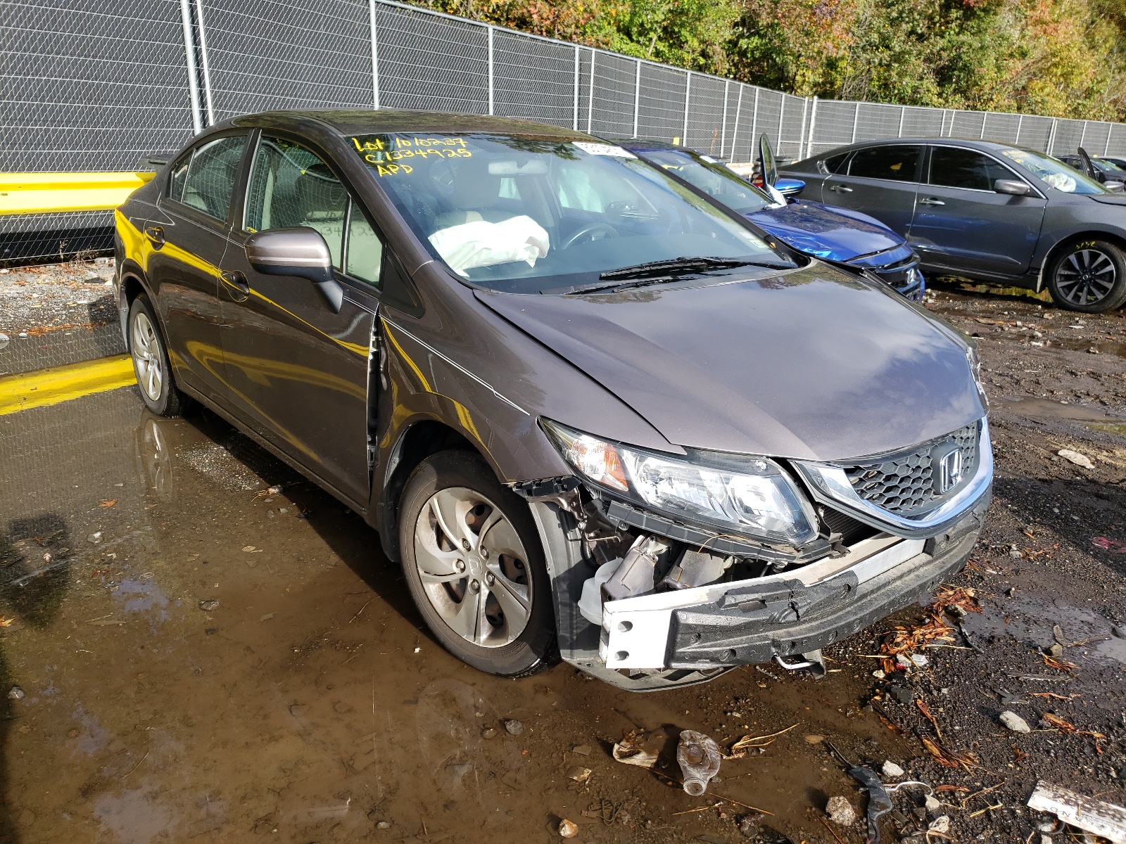 HONDA CIVIC LX 2015 with VIN 19XFB2F50FE087238 - Photo from auction