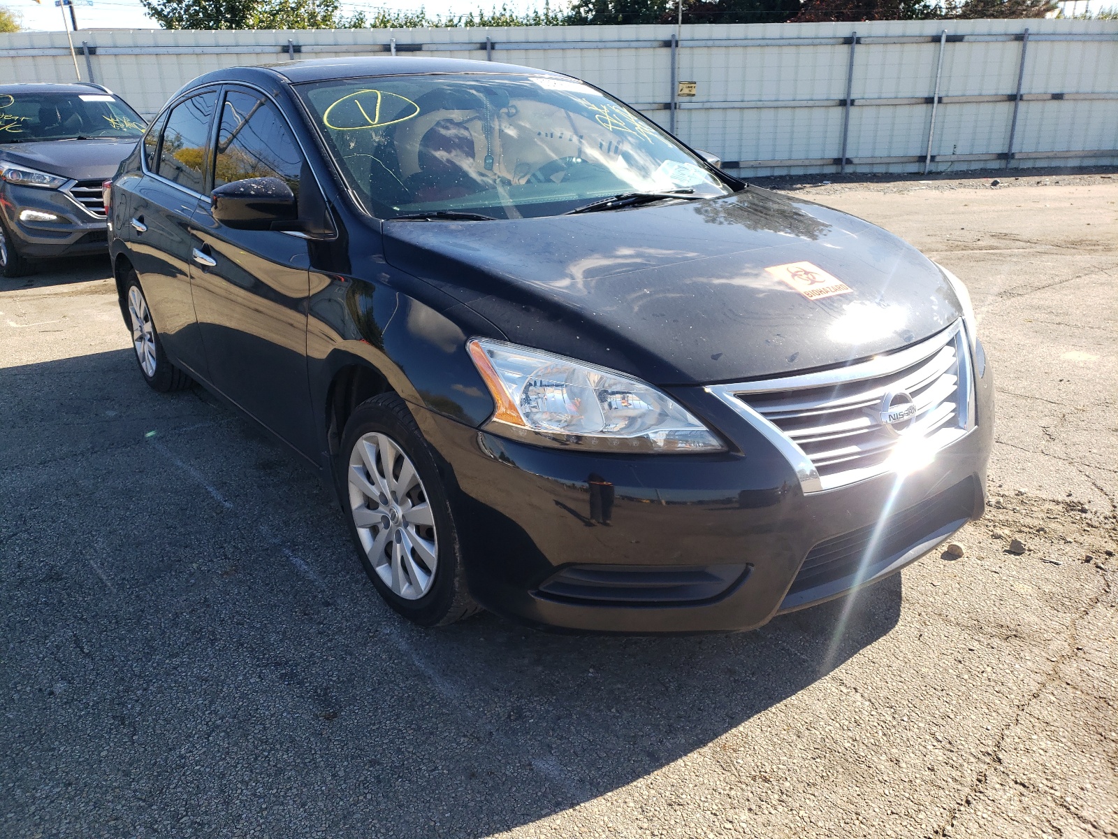 NISSAN SENTRA S 2015 with VIN 3N1AB7AP2FY372251 - Photo from auction
