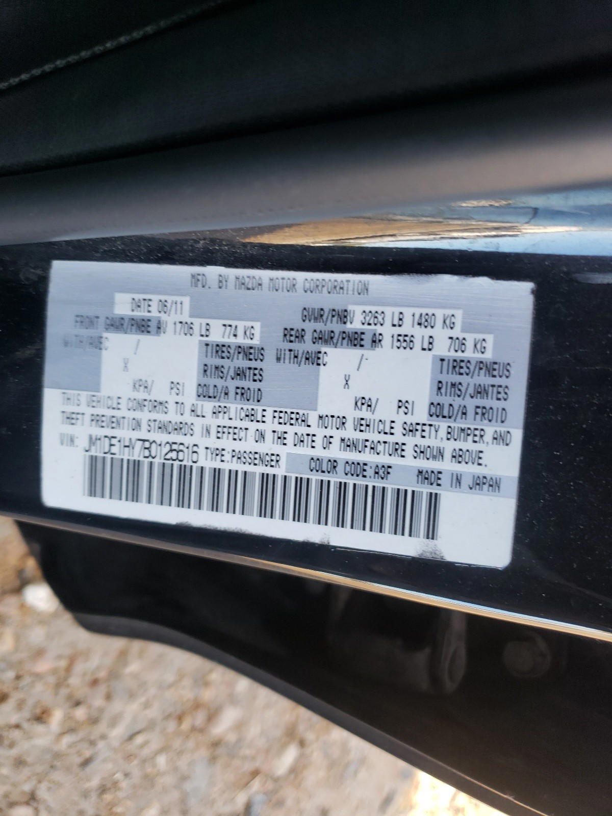 Photo 10 from auction – 2011 MAZDA MAZDA2 with VIN JM1DE1HY7B0125616