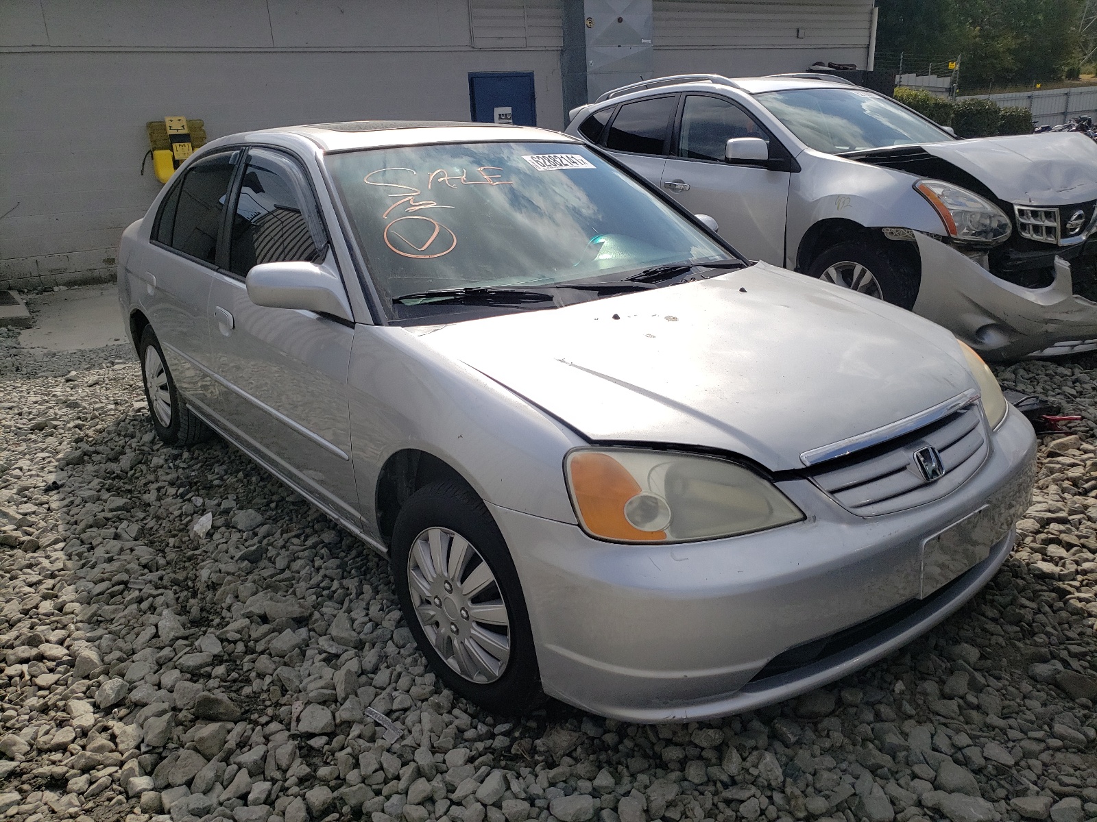 Photo 1 from auction – 2001 HONDA CIVIC EX with VIN 1HGES26791L010219