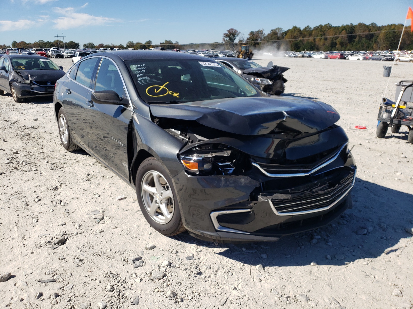 CHEVROLET MALIBU LS 2018 with VIN 1G1ZC5ST5JF168243 - Photo from auction