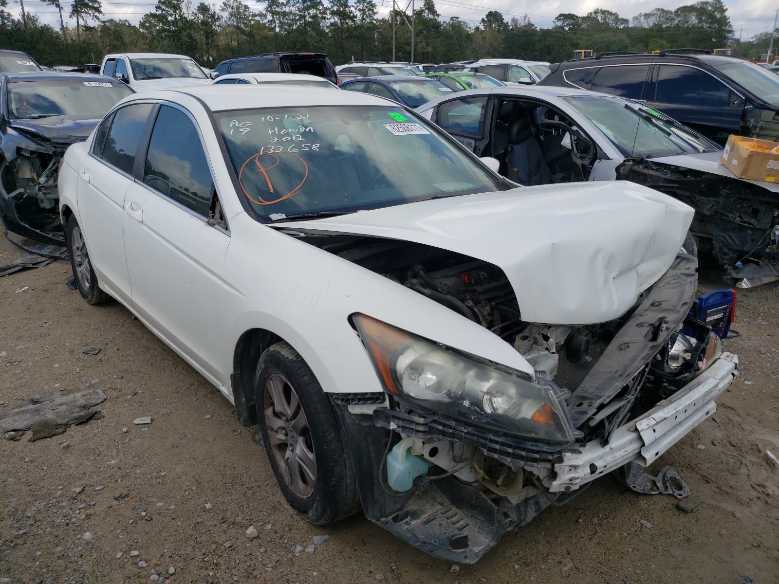 Photo 1 from auction – 2012 HONDA ACCORD SE with VIN 1HGCP2F65CA133658