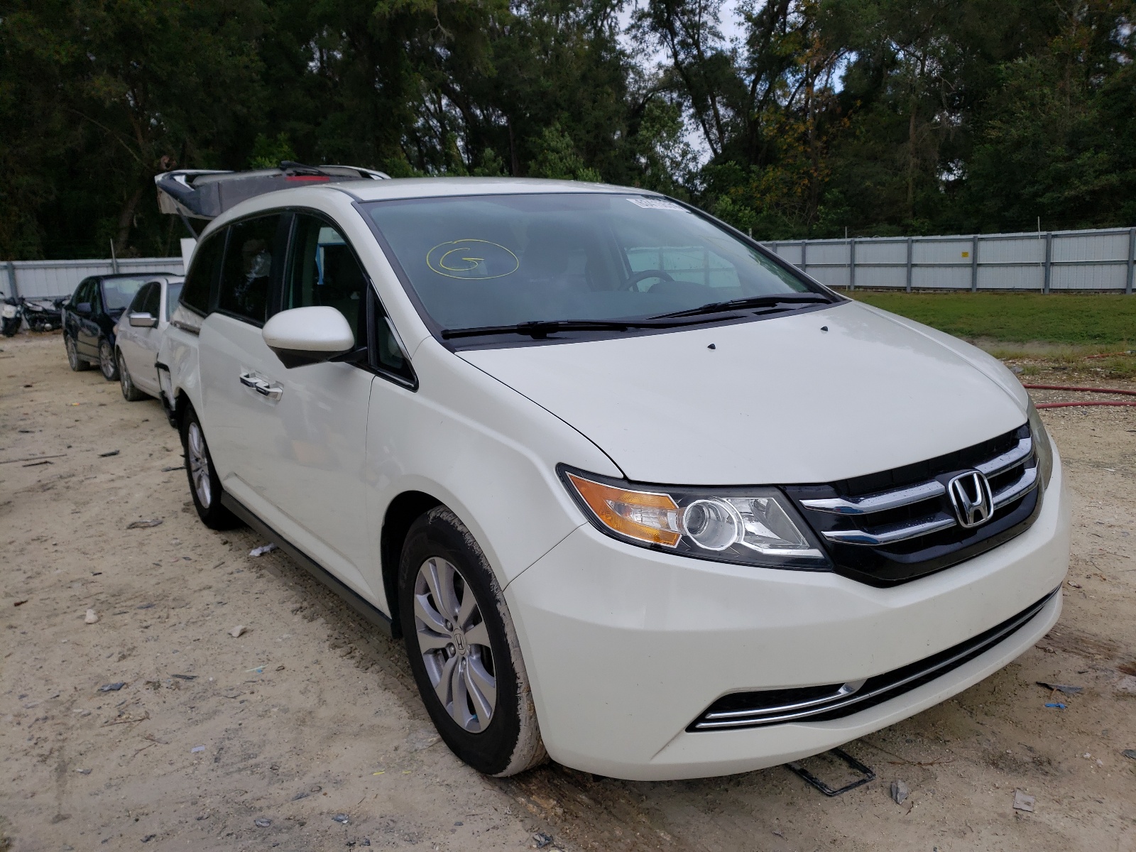 HONDA ODYSSEY EX 2016 with VIN 5FNRL5H46GB046088 - Photo from auction