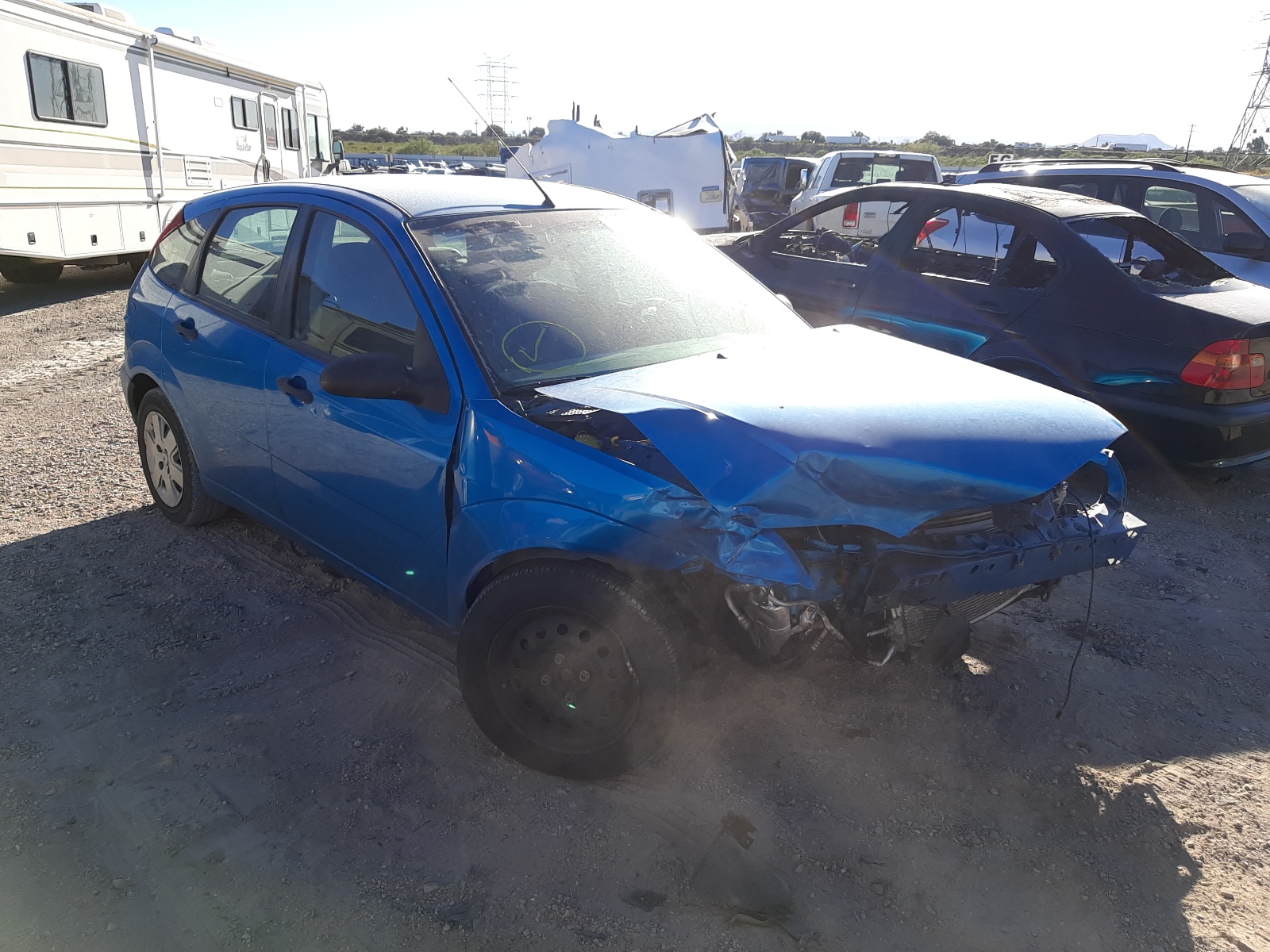 FORD FOCUS ZX5 2007 with VIN 1FAHP37N77W314355 - Photo from auction
