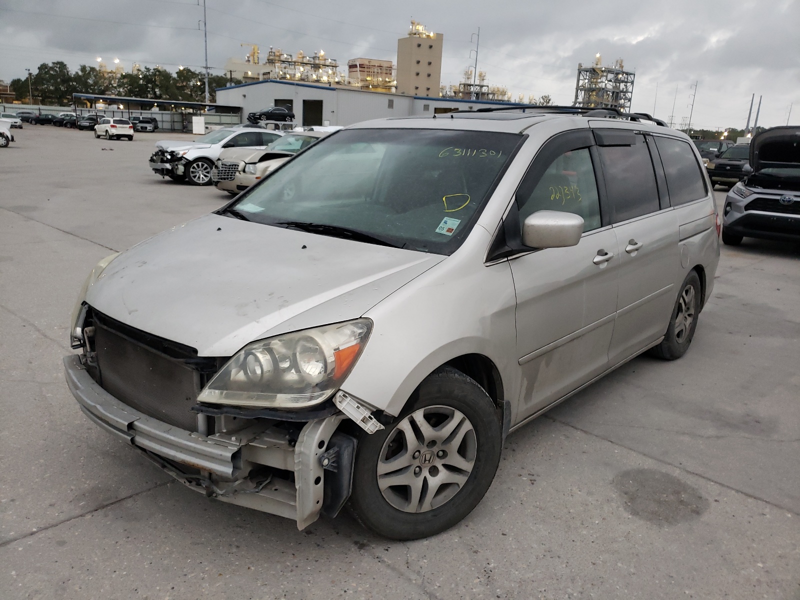 Photo 2 from auction – 2007 HONDA ODYSSEY EX with VIN 5FNRL38717B407273