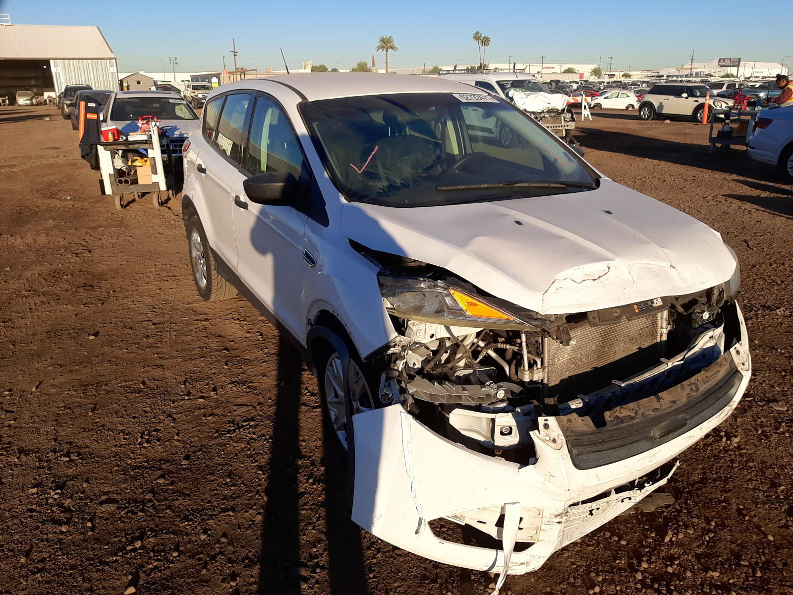 FORD ESCAPE S 2014 with VIN 1FMCU0F76EUD09246 - Photo from auction