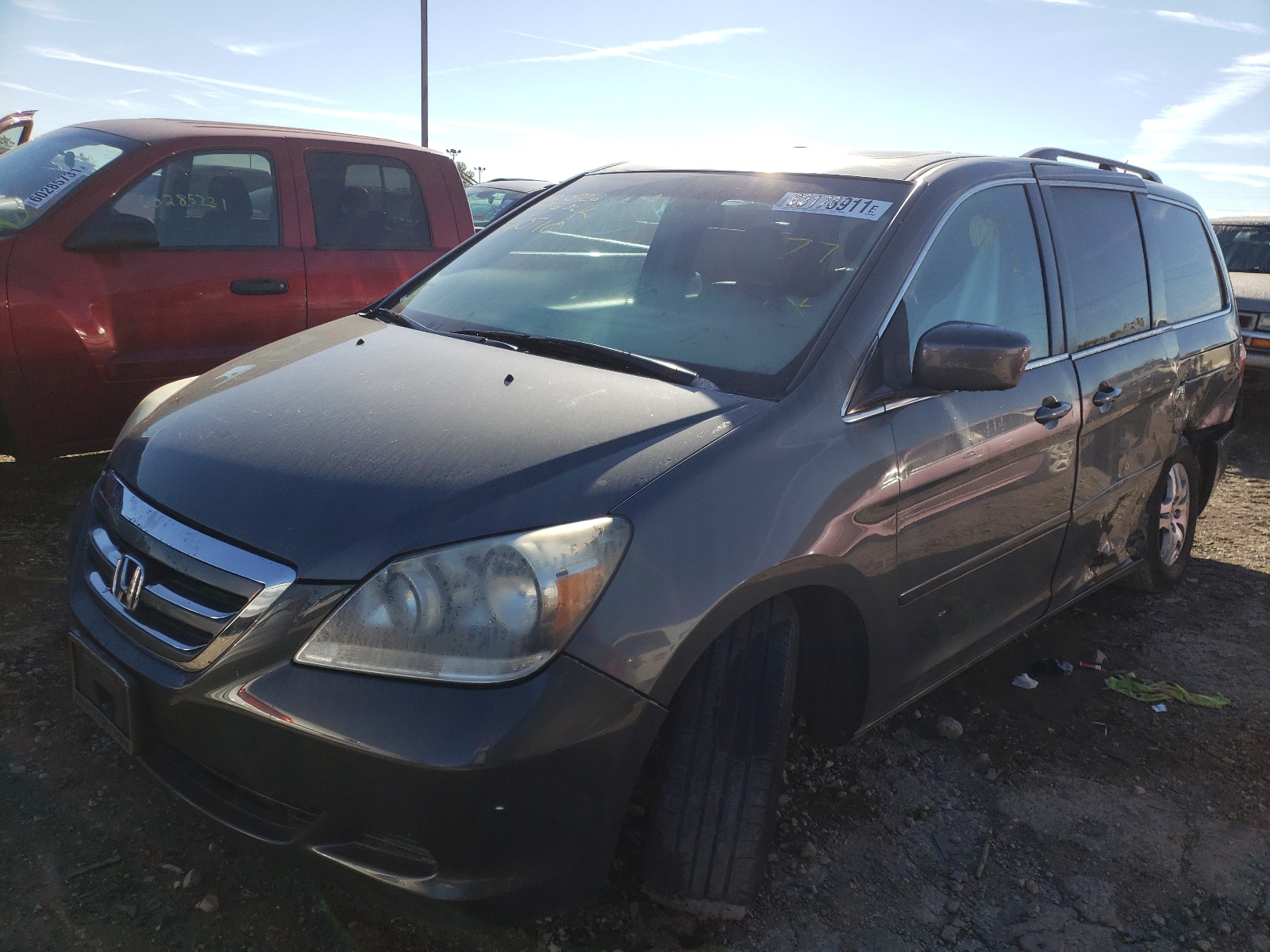 Photo 2 from auction – 2007 HONDA ODYSSEY EX with VIN 5FNRL38797B460710