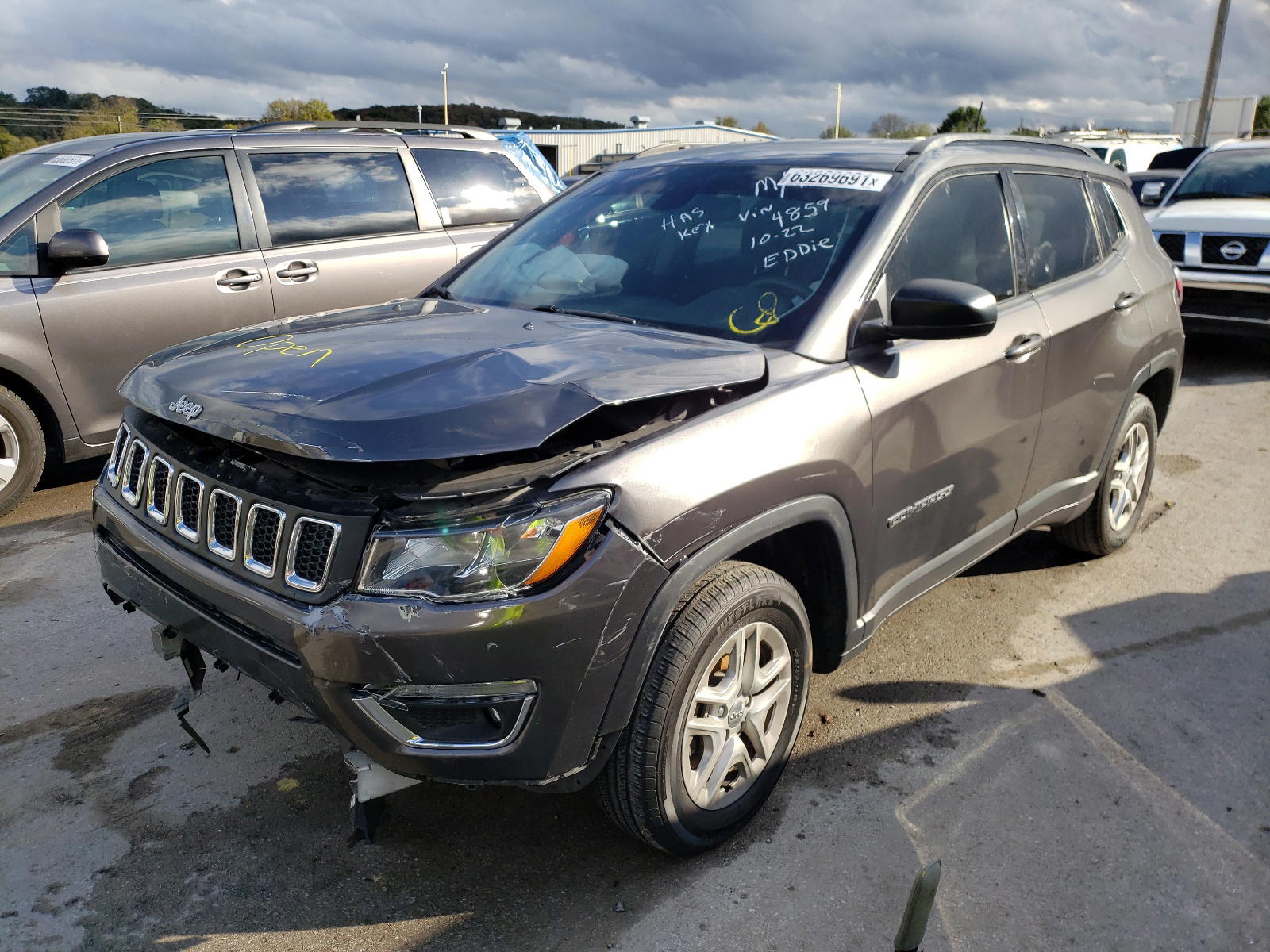 Photo 2 from auction – 2018 JEEP COMPASS SP with VIN 3C4NJCAB5JT254859