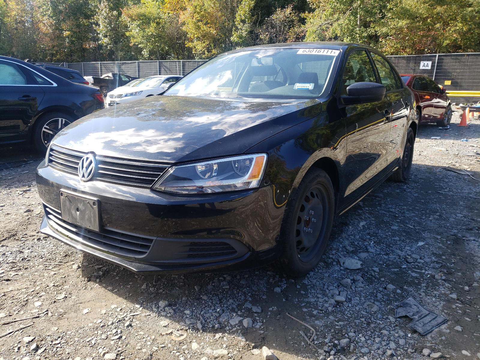 Photo 2 from auction – 2012 VOLKSWAGEN JETTA BASE with VIN 3VW2K7AJ7CM334446