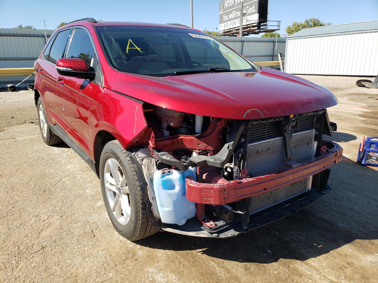 FORD EDGE SEL 2017 with VIN 2FMPK4J81HBC15901 - Photo from auction