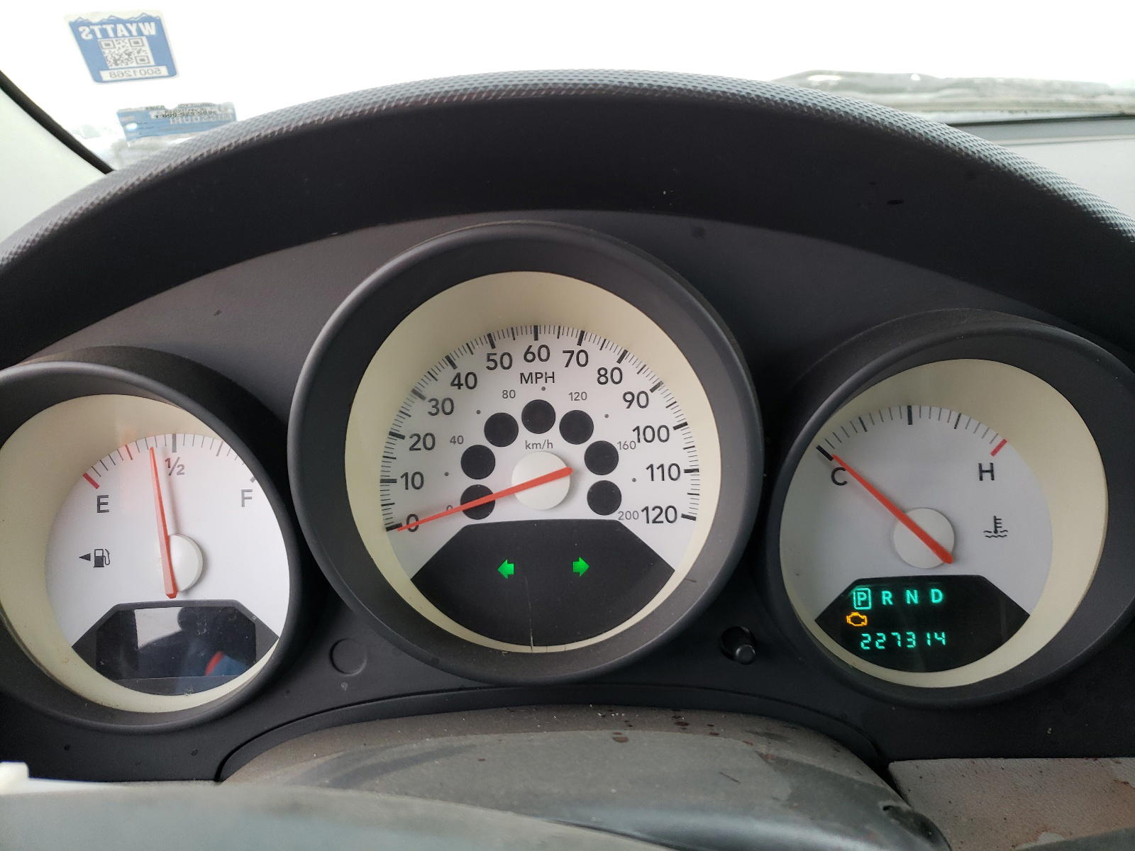 Photo 8 from auction – 2007 DODGE CALIBER with VIN 1B3HB28B57D195810