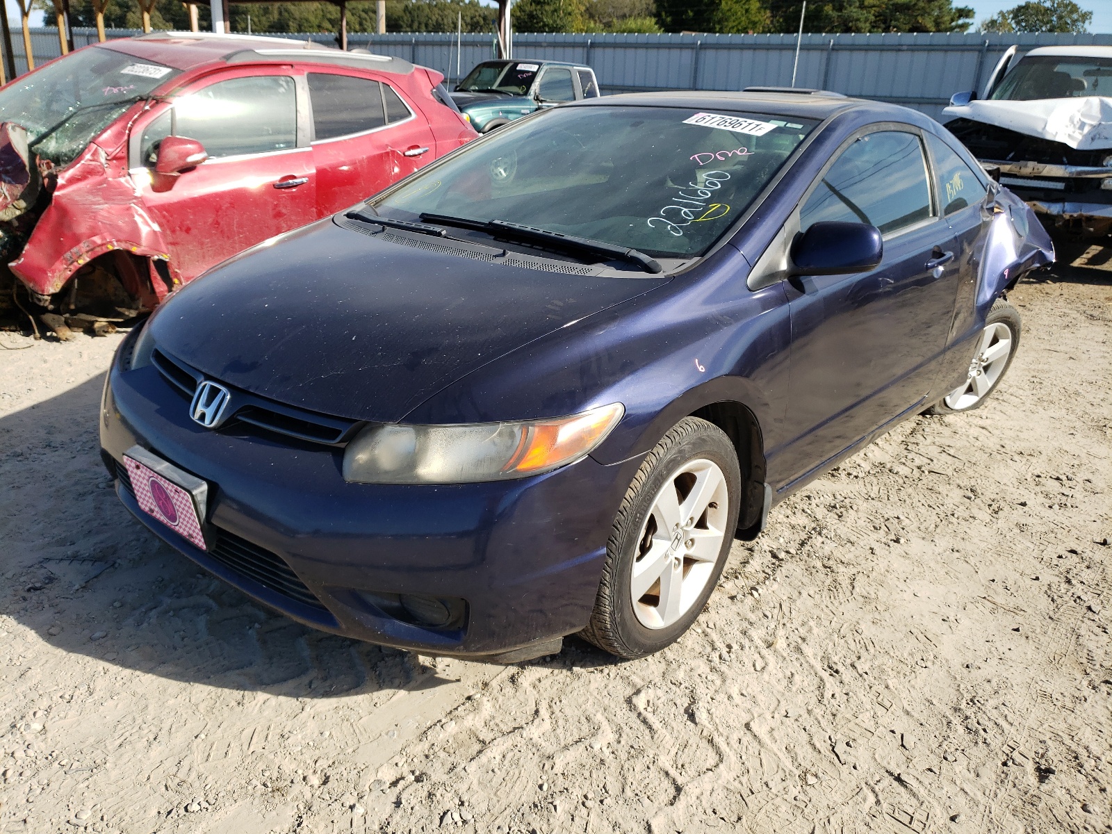 Photo 2 from auction – 2007 HONDA CIVIC EX with VIN 2HGFG12857H557914