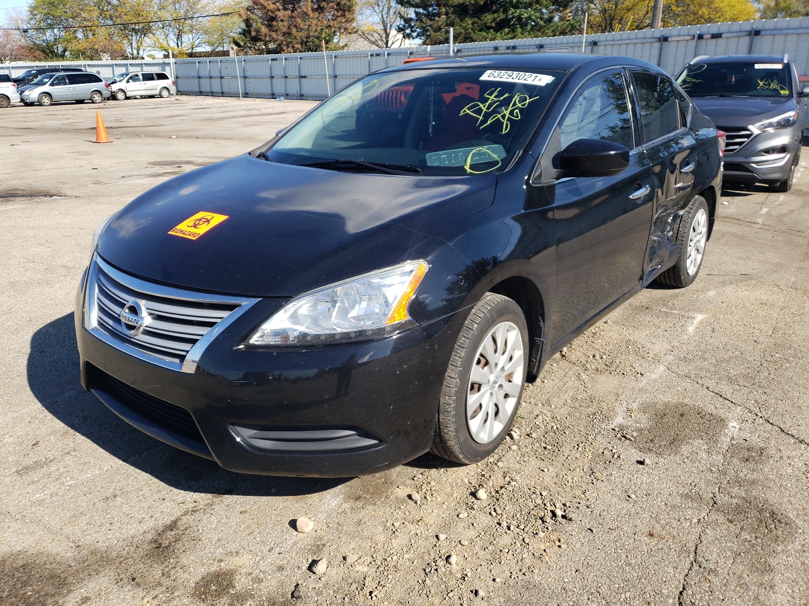 Photo 2 from auction – 2015 NISSAN SENTRA S with VIN 3N1AB7AP2FY372251