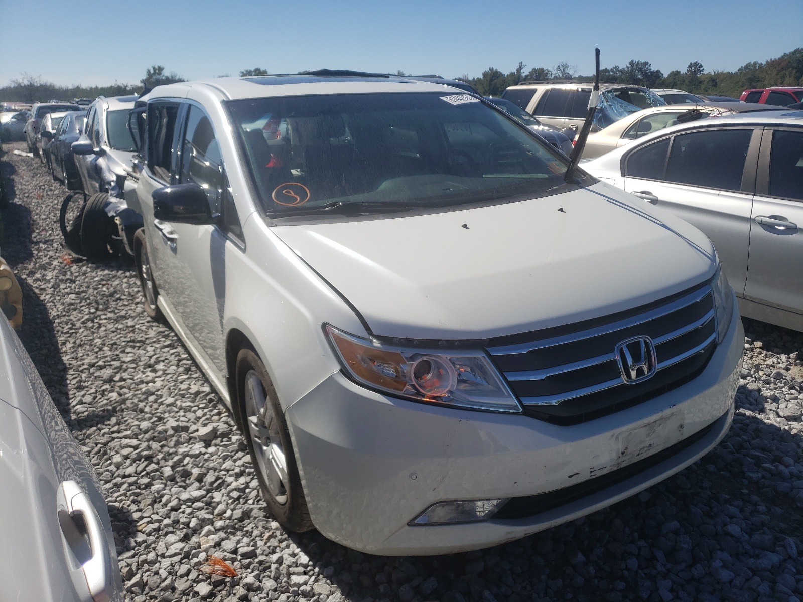 HONDA ODYSSEY TO 2012 with VIN 5FNRL5H90CB145558 - Photo from auction