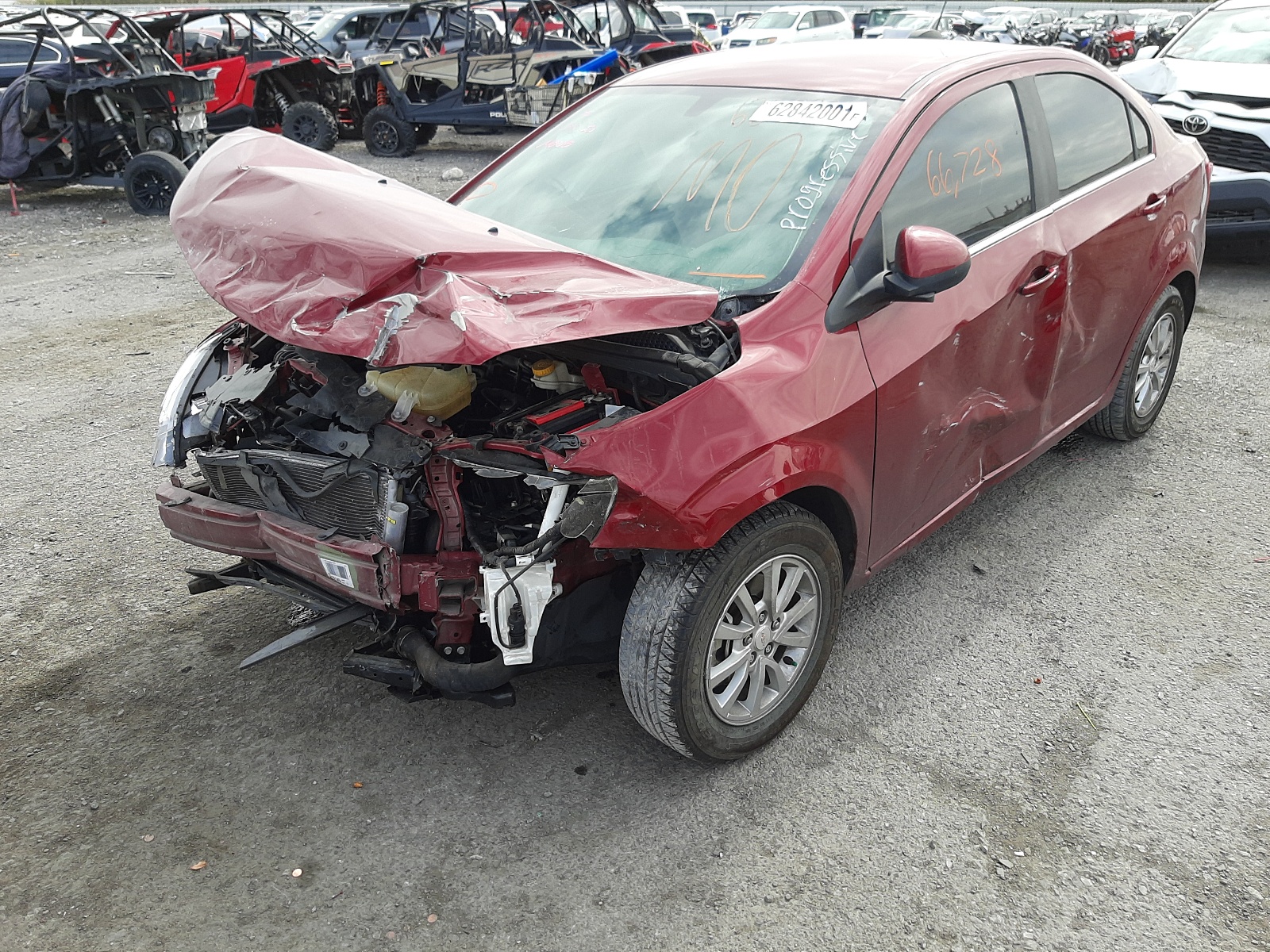 Photo 2 from auction – 2017 CHEVROLET SONIC LT with VIN 1G1JD5SB1H4110959