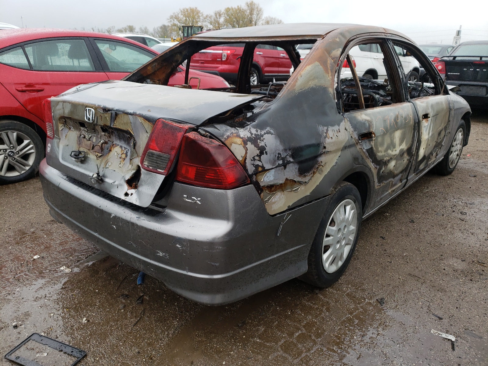 Photo 4 from auction – 2005 HONDA CIVIC LX with VIN 2HGES16595H554554