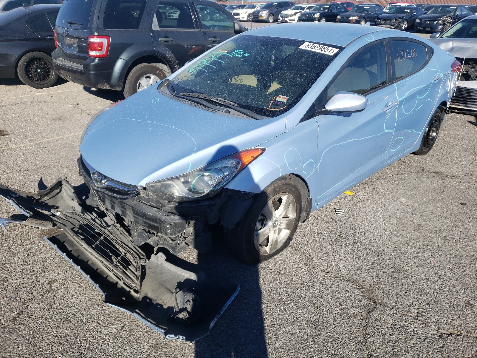 Photo 2 from auction – 2013 HYUNDAI ELANTRA GL with VIN KMHDH4AE2DU847396