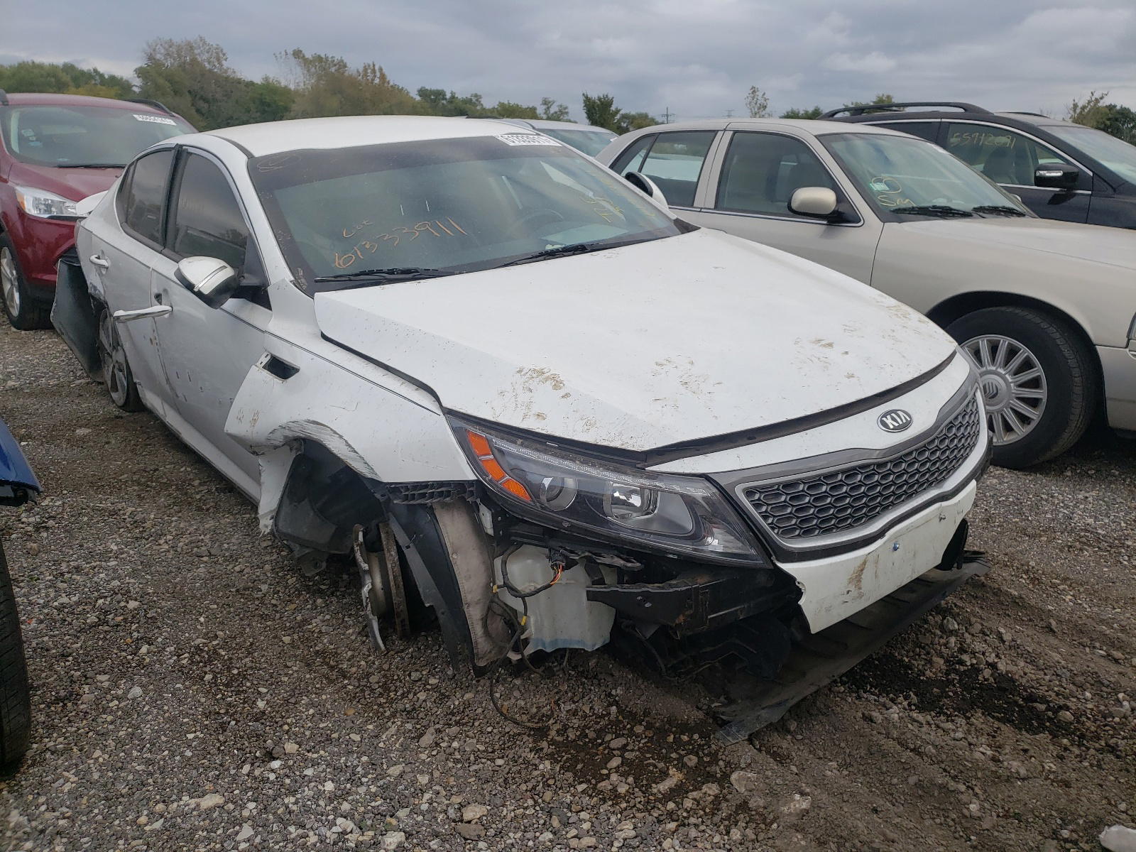 KIA OPTIMA HYB 2016 with VIN KNAGN4AD0G5093265 - Photo from auction