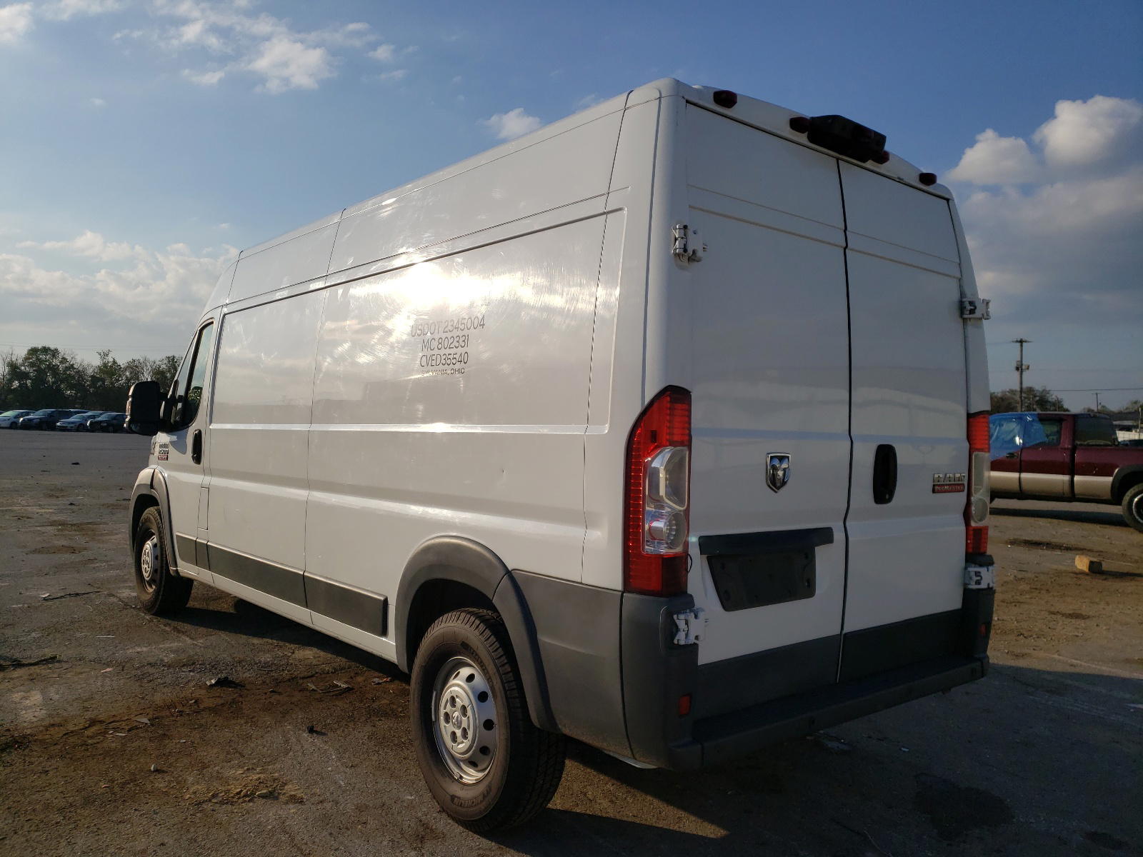 Photo 3 from auction – 2015 RAM PROMASTER with VIN 3C6TRVDG9FE501869