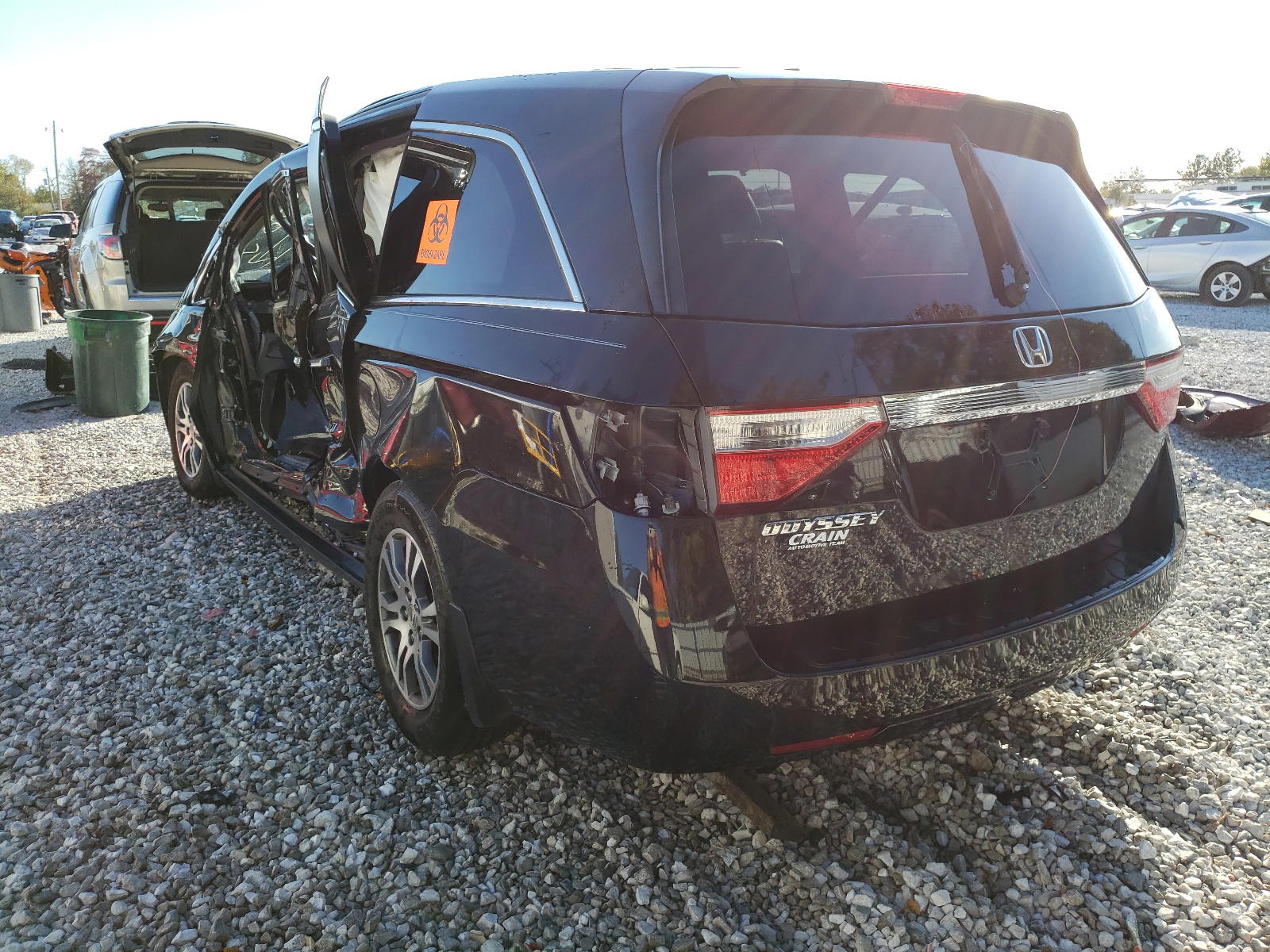 Photo 3 from auction – 2012 HONDA ODYSSEY EX with VIN 5FNRL5H63CB095955