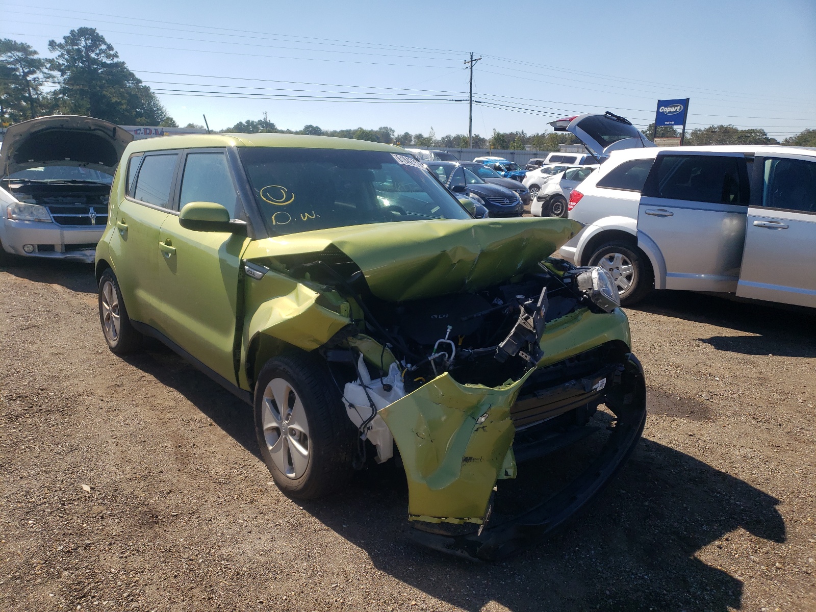 KIA SOUL 2016 with VIN KNDJN2A25G7871947 - Photo from auction