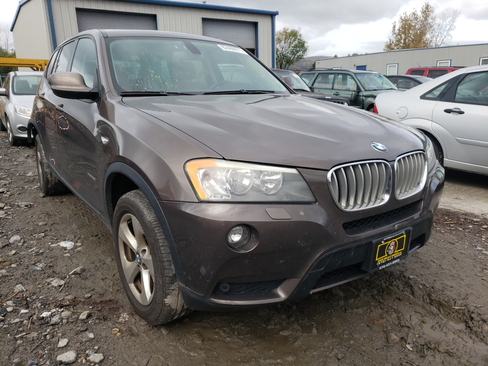 BMW X3 XDRIVE2 2011 with VIN 5UXWX5C5XBL703373 - Photo from auction