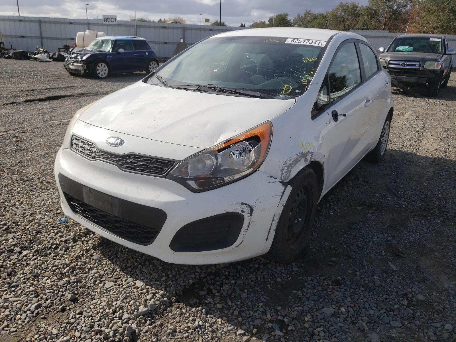 Photo 2 from auction – 2013 KIA RIO LX with VIN KNADM5A35D6155607