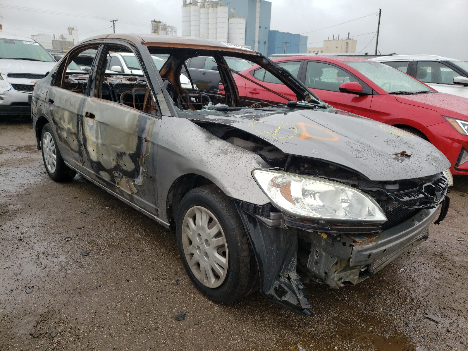 HONDA CIVIC LX 2005 with VIN 2HGES16595H554554 - Photo from auction