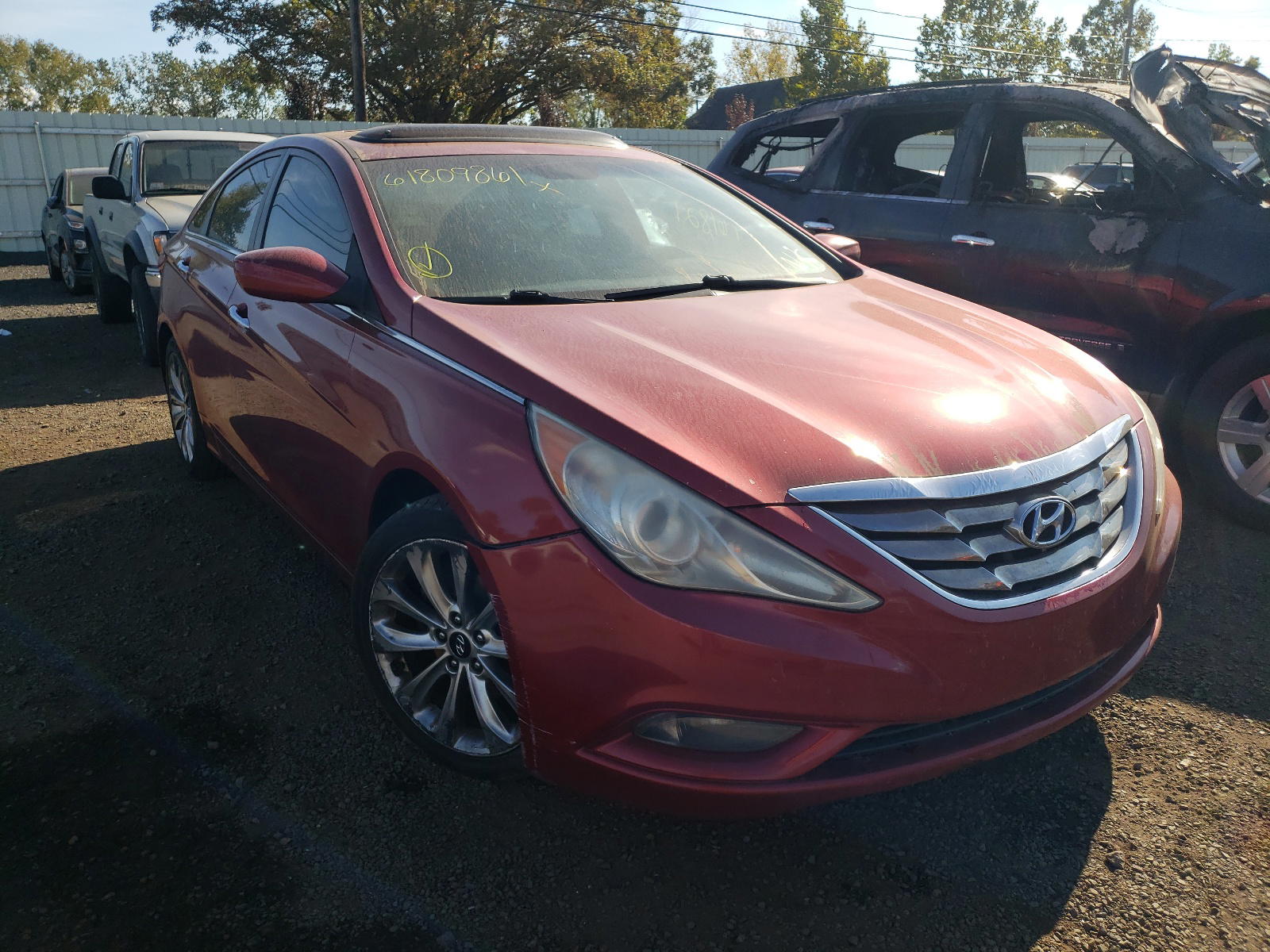 HYUNDAI SONATA 2012 with VIN 5NPEC4AC9CH364714 - Photo from auction