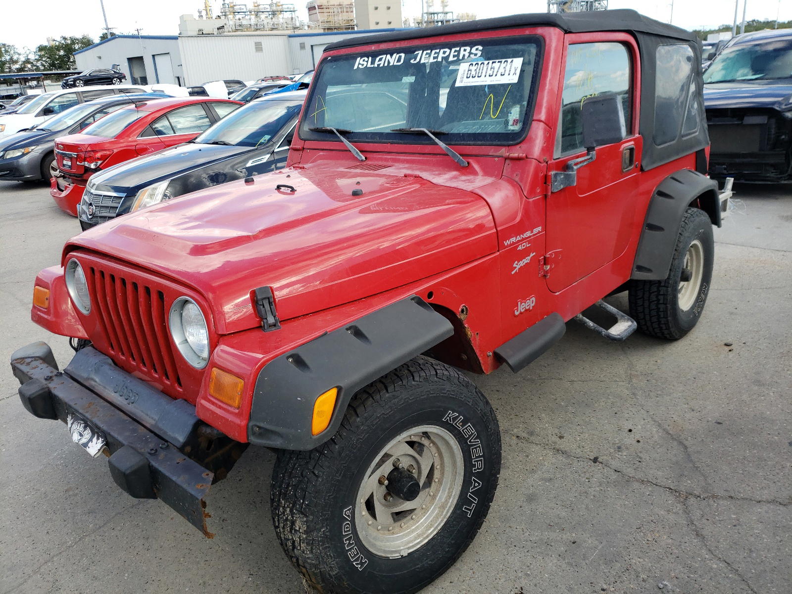 Photo 2 from auction – 2001 JEEP WRANGLER / with VIN 1J4FA49SX1P343792