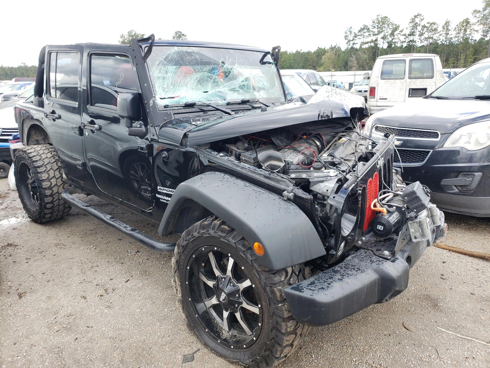 JEEP WRANGLER U 2015 with VIN 1C4BJWDG2FL502841 - Photo from auction