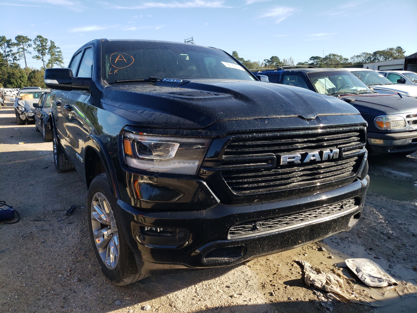 Photo 1 from auction – 2019 RAM 1500 LARAM with VIN 1C6RREJT3KN558683
