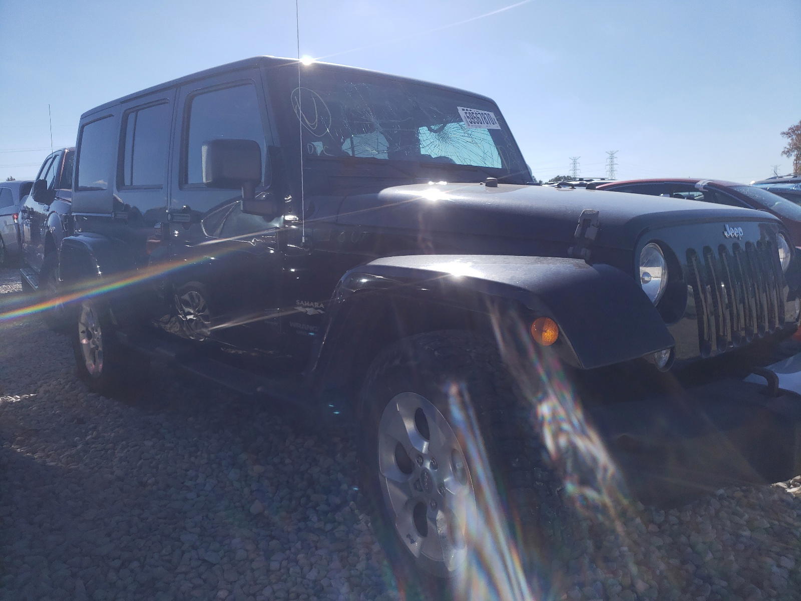 JEEP WRANGLER U 2014 with VIN 1C4HJWEG4EL259010 - Photo from auction