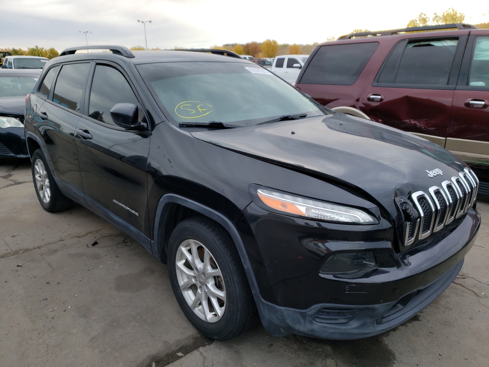 JEEP CHEROKEE S 2016 with VIN 1C4PJLAB8GW222256 - Photo from auction