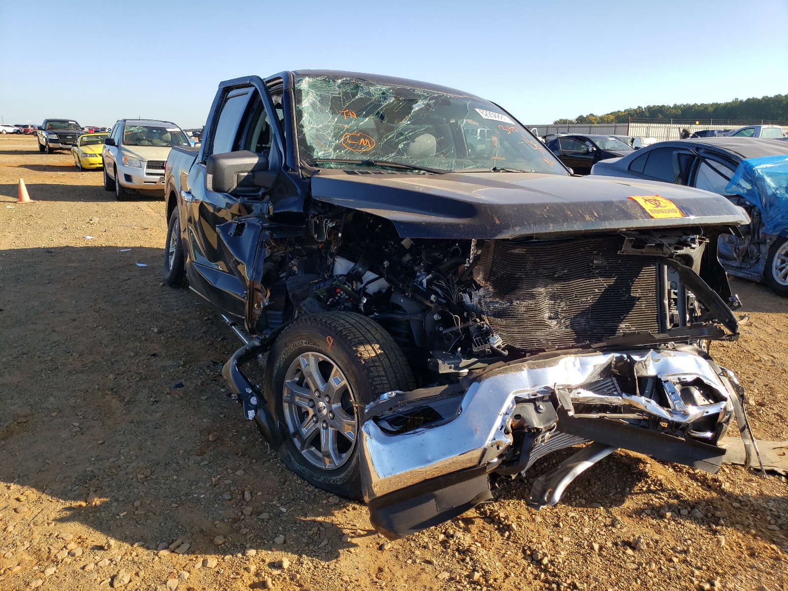 FORD F150 SUPER 2021 with VIN 1FTFW1E85MFC03451 - Photo from auction