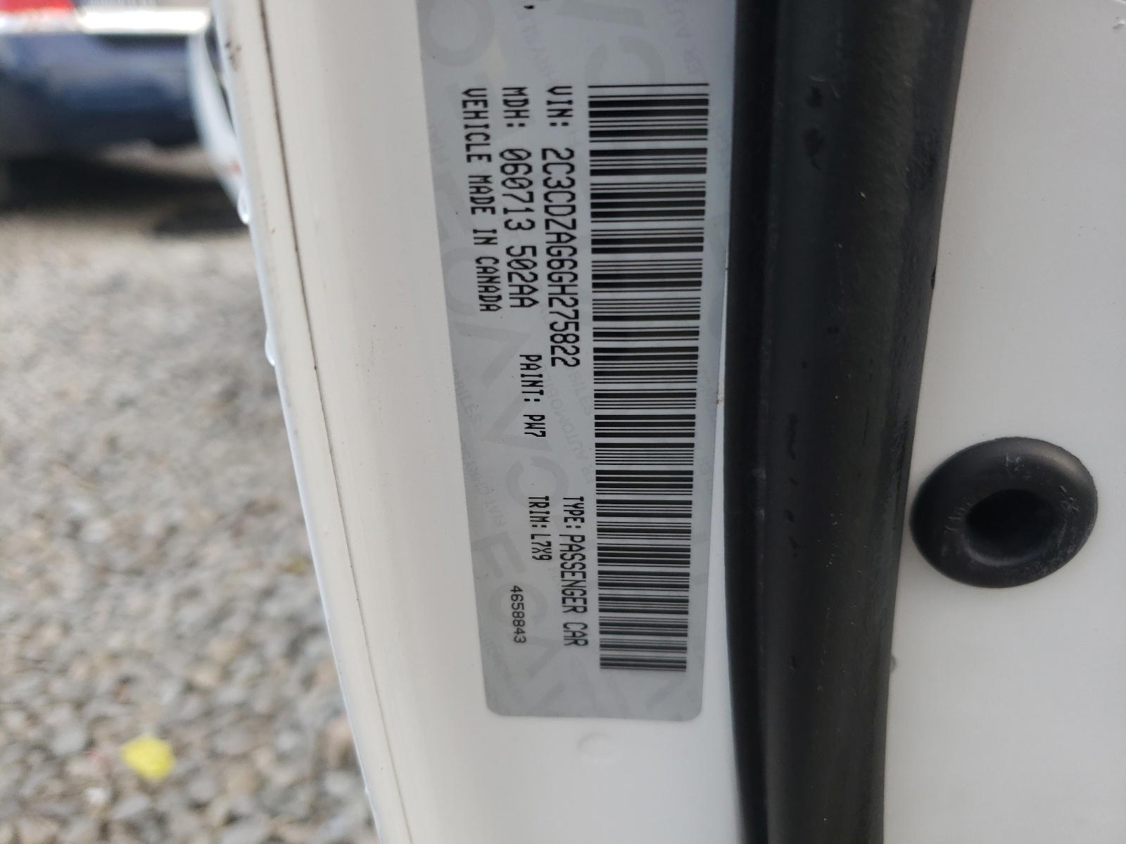 Photo 10 from auction – 2016 DODGE CHALLENGER with VIN 2C3CDZAG6GH275822