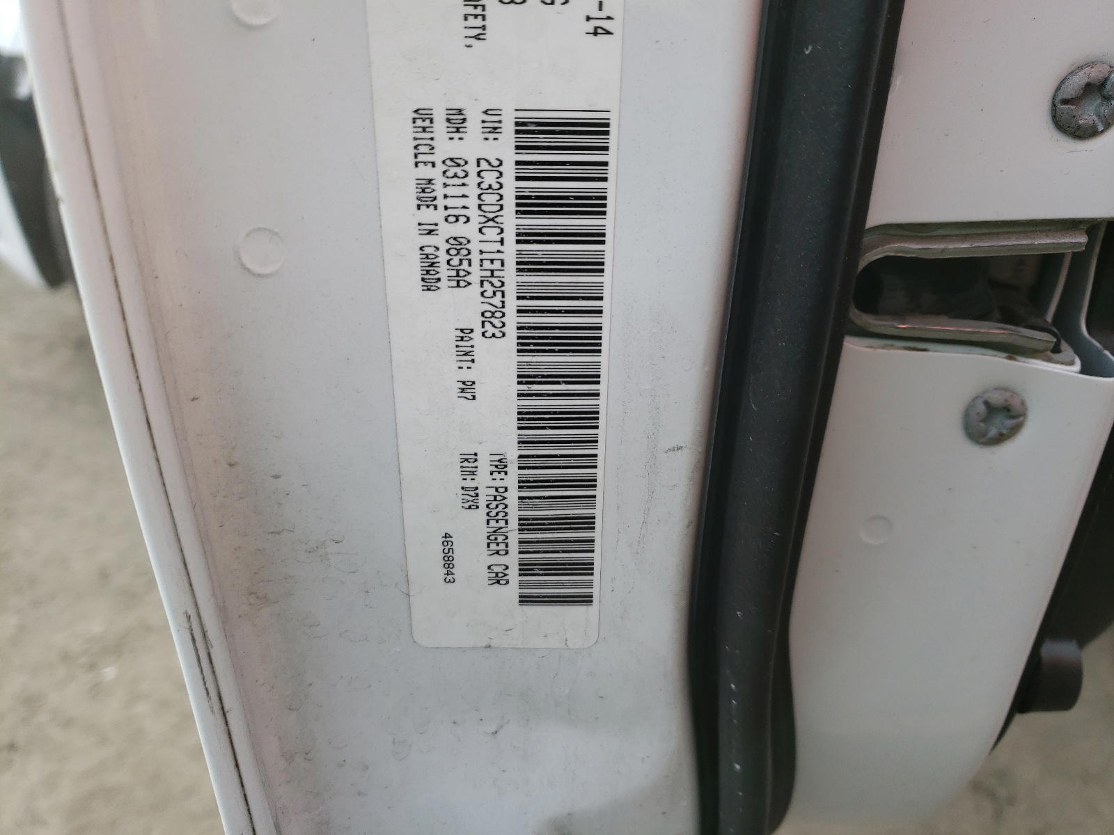 Photo 10 from auction – 2014 DODGE CHARGER R/ with VIN 2C3CDXCT1EH257823